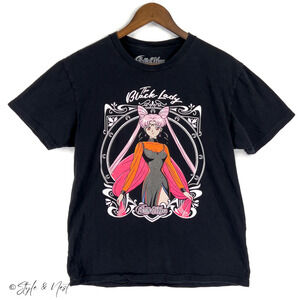 Sailor Moon The Black Lady Vintage Graphic Tee Anime Magna Cosplay Size Medium